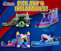 PICK ANY FOUR INFLATABLE PACKAGE DEAL