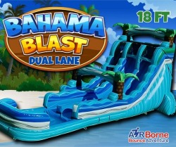 18 Foot Dual Lane Bahama Blast Waterslide