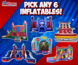 PICK ANY SIX INFLATABLE PACKAGE DEAL