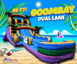 Goombay 20 Foot Dual Lane Water Slide