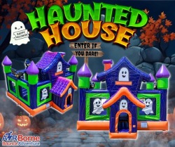 Ghostly Manor Large Bounce House 