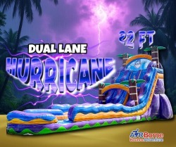 22 Foot Dual Lane Hurricane Waterslide
