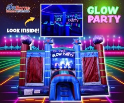 Glow in the Dark Large Bounce House